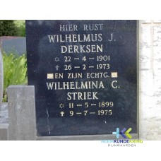 Grafstenen kerkhof Herwen Coll. HKR (293) W.J. Derksen & W.C.Striek